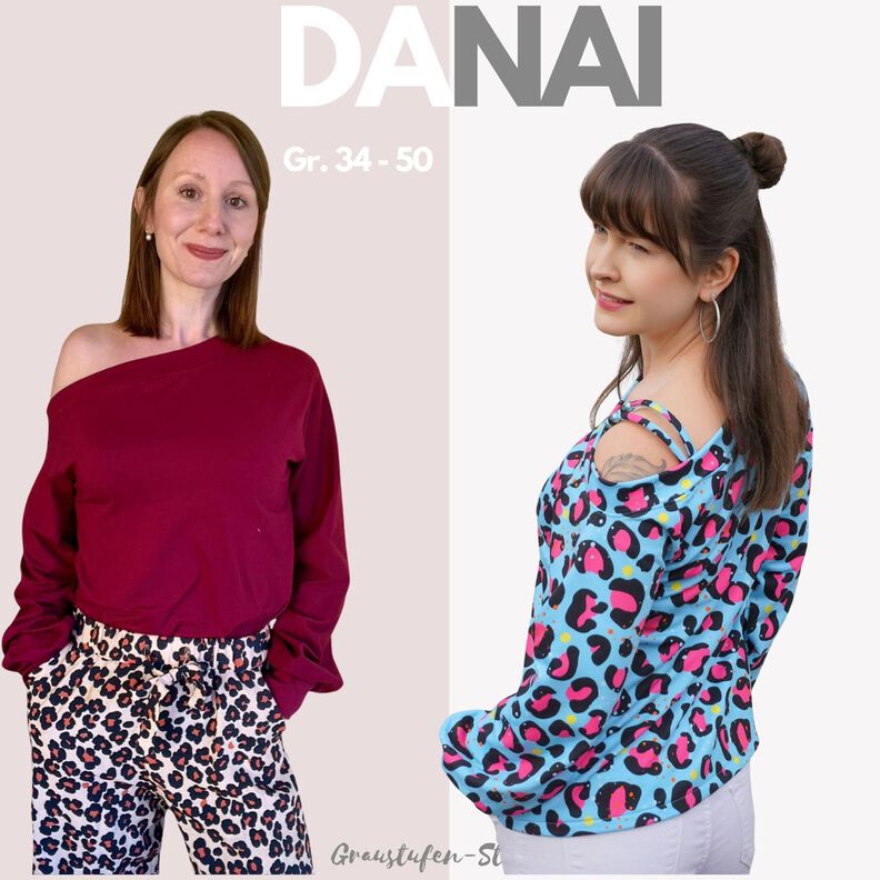 Schnittmuster One Shoulder Pulli „Danai" als Ebook image number 1