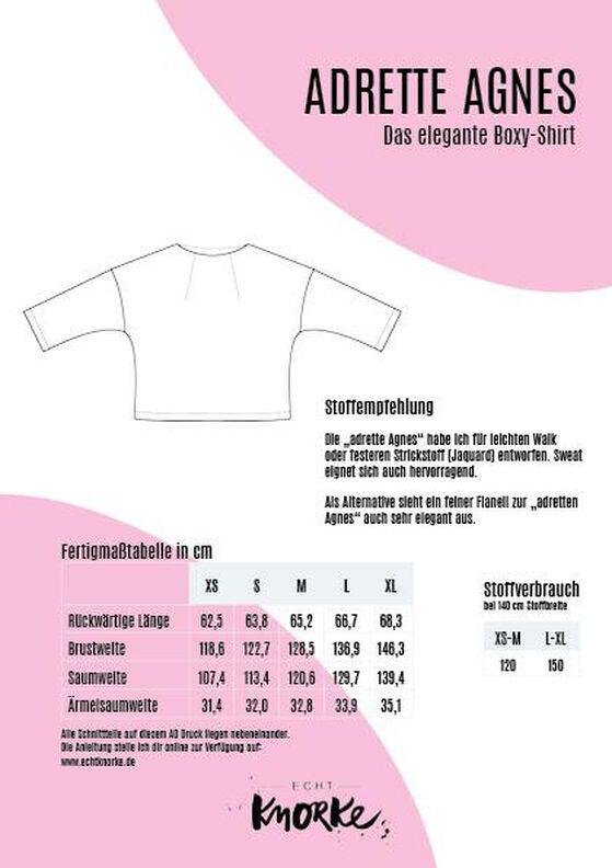 Die Adrette Agnes – das elegante Boxy-Shirt – Ebook image number 7