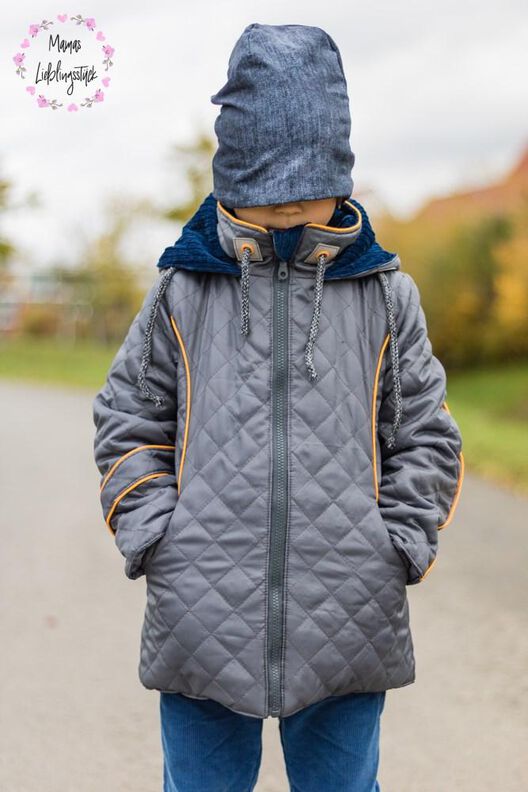 Steppweste/Jacke Kinder Schnittmuster Gr. 86-128 - NUKA #33 image number 7
