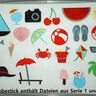Sommer 1.0 Stickdatei 12 Motive in je 3 Größen thumbnail number 3