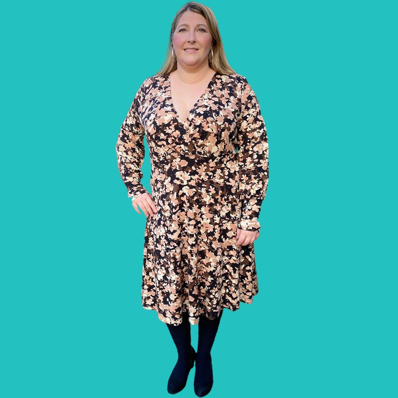 Kleid Jerseykleid Wickeloptik Ausschnitt SIHIR ♥ Gr. XS-XXL image number 3