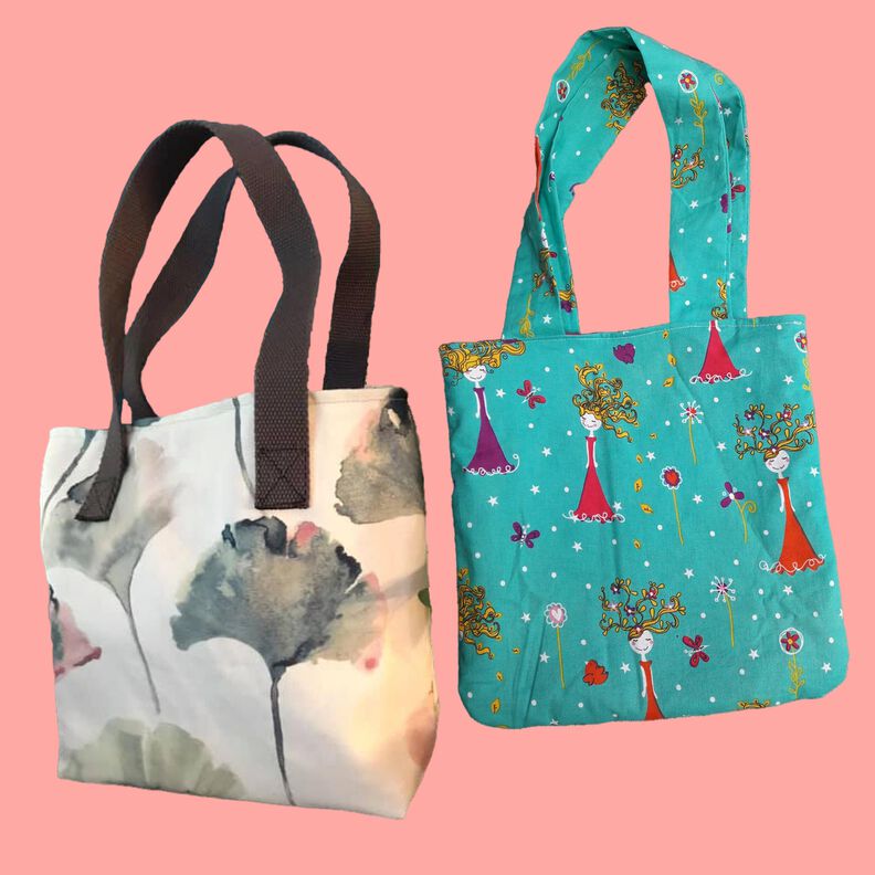 Einfache Tasche Einkaufstasche mit oder ohne Ecken WARNA ♥ image number 3