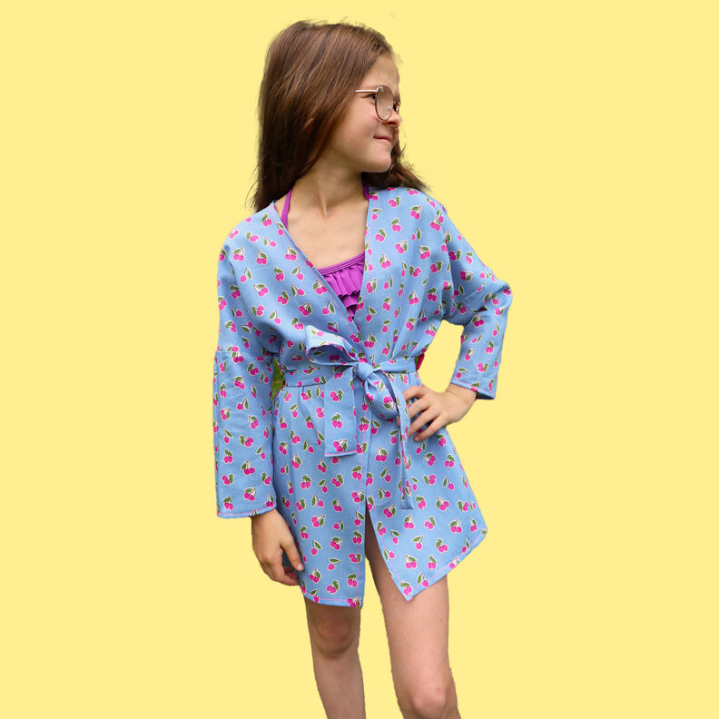 Sommer Kimono Bluse Jacke Cover-Up FLORES Kids ♥ Gr. 92-164 image number 7