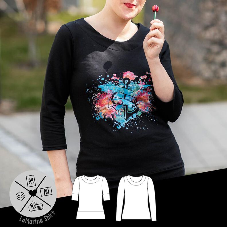 E-Book »LaMarina Shirt« (32–46) – Retro-Shirt image number 1