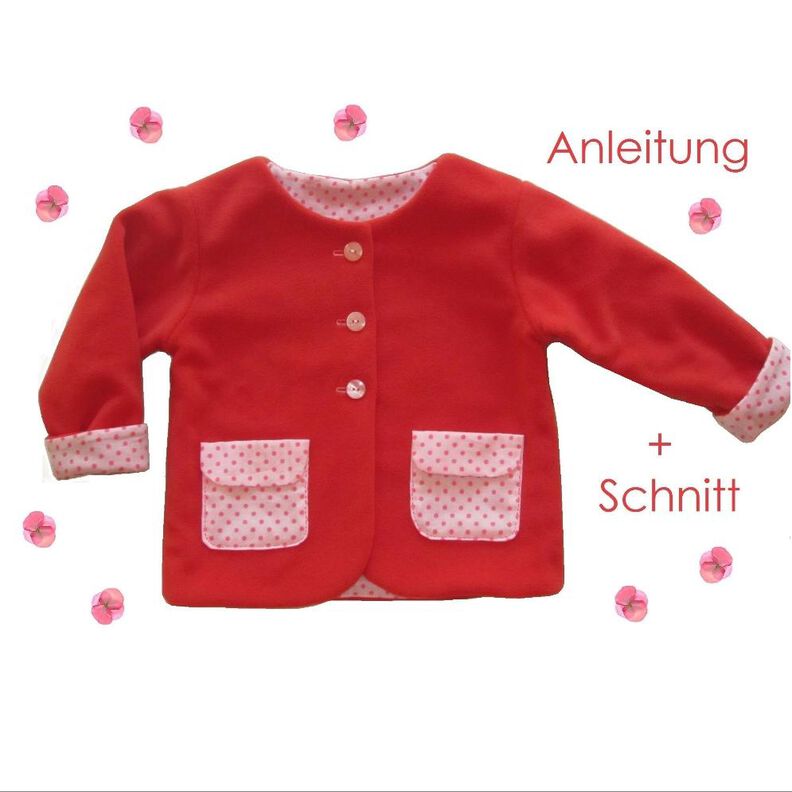 Schnittmuster Jäckchen mit Taschen 62-122 image number 1