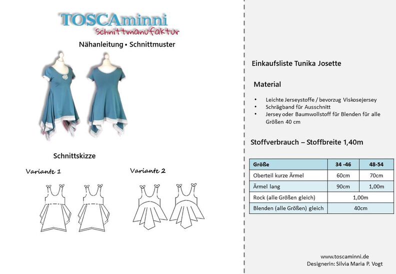 Shirt Josette Gr. 34-54 Schnittmuster image number 7