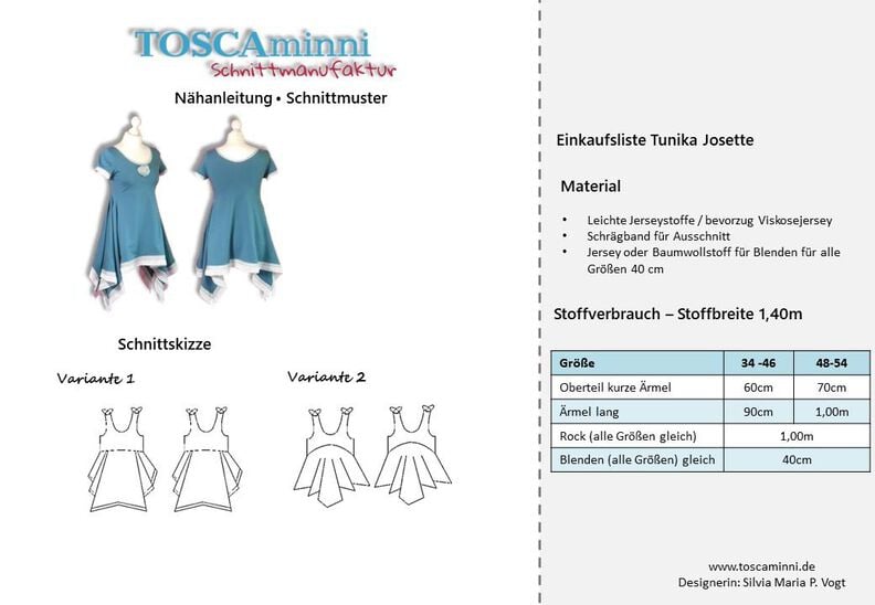 Shirt Josette Gr. 34-54 Schnittmuster image number 7