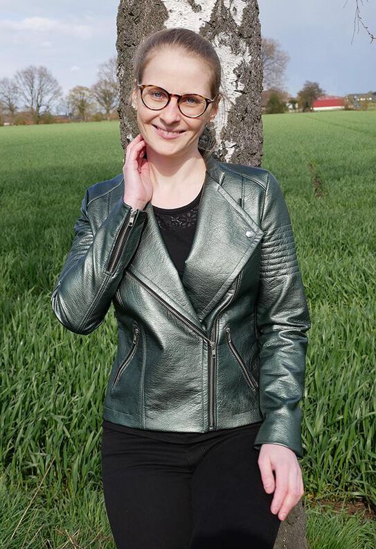 Jacke BIKER-Lola Gr. 34-54 PDF-Schnitt A4, A0 und Beamer image number 3