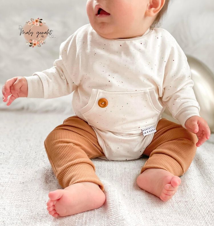 #LoosefitHood Baby #LoosefitRomper 44-86  image number 7