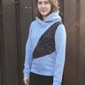 Lara Hoodie mit Wellenmuster, Kapuze, Kragen BU 80-116 A4+A0 thumbnail number 6