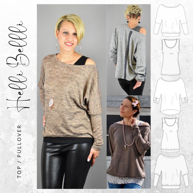 Kombi- Ebook Top HELLI & Pullover BELLI Gr. 34-54 image number 1