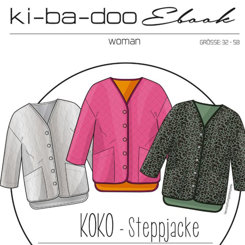 Ebook Damen Steppjacke KOKO Gr.32-58 image number 1
