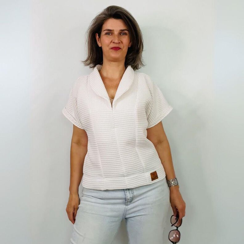 Schnittmuster Bluse Gilla | kurzarm mit Kragen | Leinen image number 10