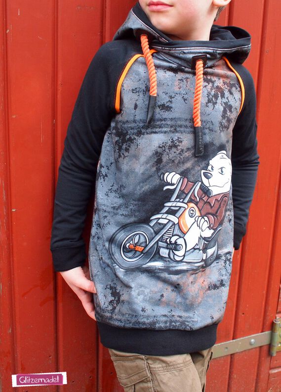 *Kids Raglan Hoodie* Longhoodie Hoodie image number 6