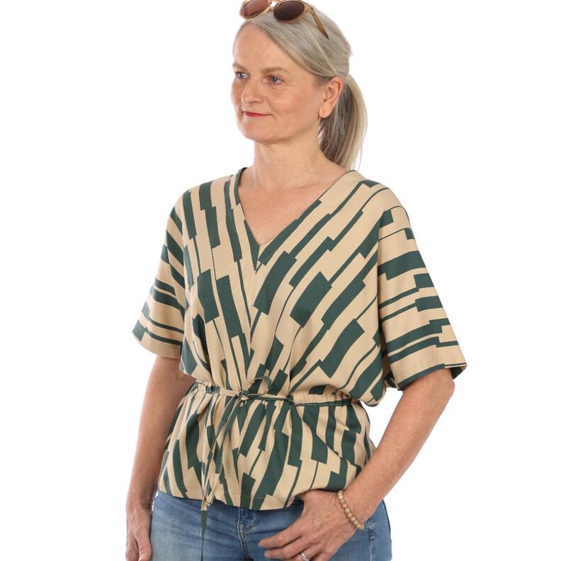 FRAU YUUKA - Bluse mit Gürtelbändchen XS-XXL image number 1