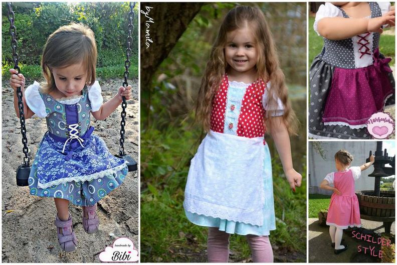 Dirndl Antonia für Kinder 74 - 152 image number 3