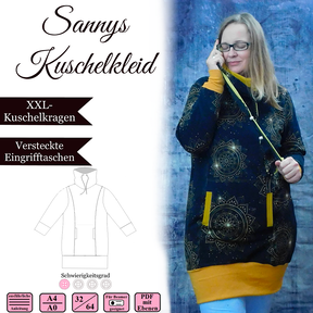 Sannys Kuschelkleid - Gr 32-64 - EBook und Nähanleitung