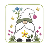 Stickdatei Mugrug Untersetzer Wichtel Frühling Ostern thumbnail number 2