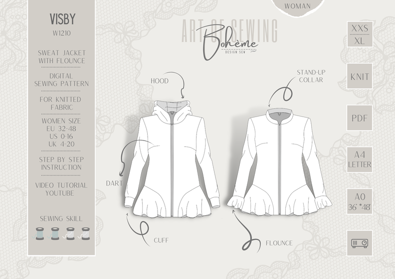 VISBY.sweatjacke | Damen | 32-48 image number 4