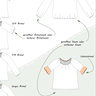 Ida – weite Carmenbluse Damen, weite Ärmel BU 80-116 A4+A0 thumbnail number 8