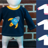 Baby Pullover „Jojo“ Knopfleiste und Bündchen Gr 56-98 A4+A1 thumbnail number 7