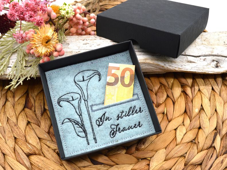 Stickdatei Trauer Geldgeschenk Beileidsbekundung image number 3