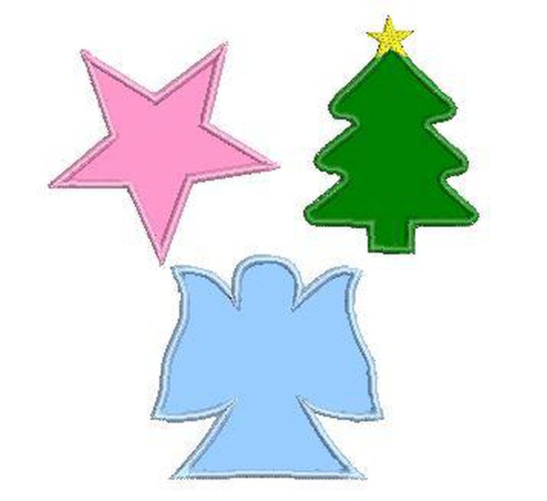 Stickdatei weihnachtliche Applikationen 9er SET 10x10cm image number 4