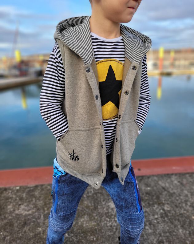 BEAMER + A0 lovely jacket 74-164 Kombi Jacke Weste Cardigan image number 4