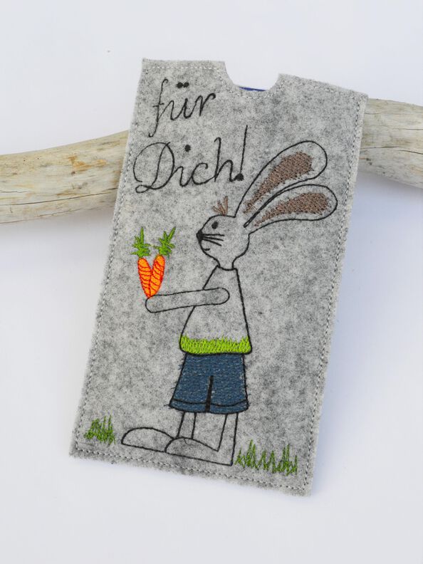 ITH Stickdatei Schokohülle Hasen 3er SET 10x18cm image number 3