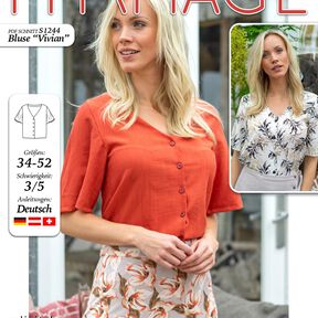 Bluse Vivian N&auml;hanleitung + Schnitt