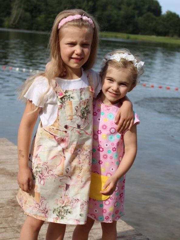 Kleid / Latzkleid "Berit", Schnittmuster Gr. 110-152 image number 3