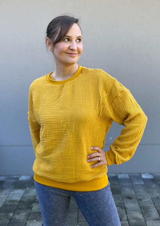 Oversized Sweater Surf Gr. 32-50, Musselin, inkl. A0 image number 8