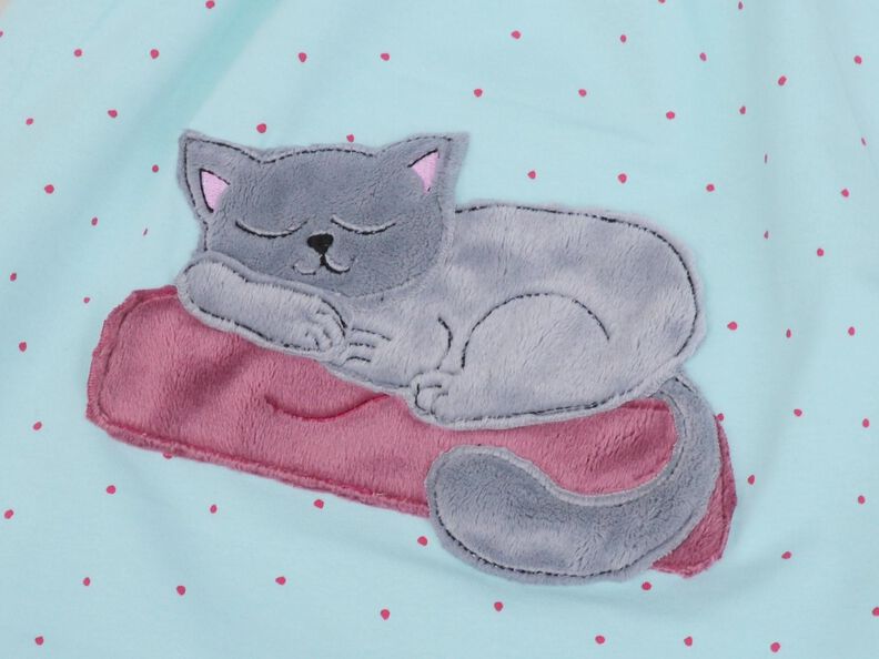 Stickdatei Katze doodle schlafende Katze 5 Größen image number 9