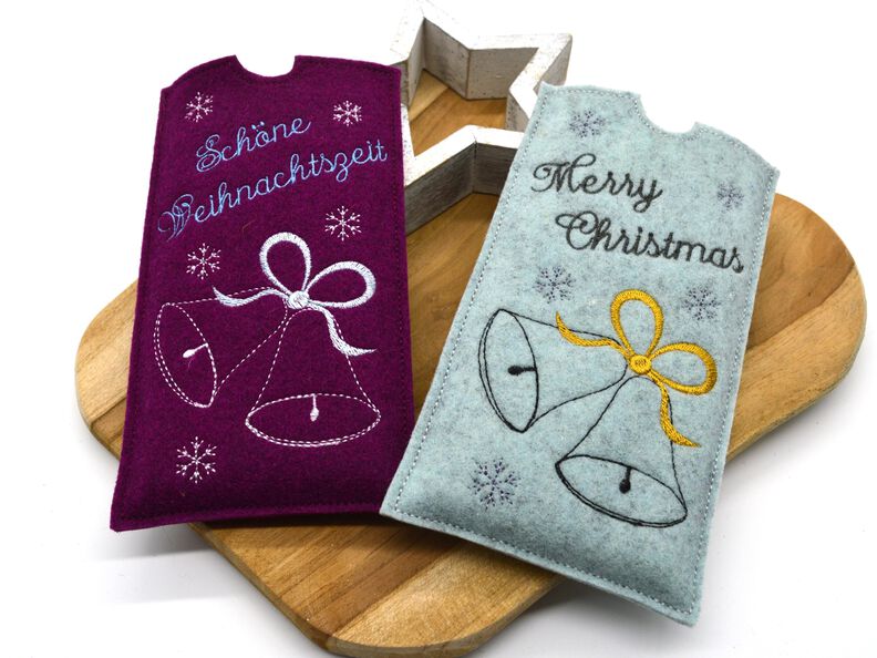 Stickdatei Schokoh&uuml;lle Weihnachten Glocke image number 3