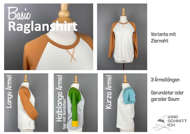 Basic Raglanshirt | 3 Ärmellängen | XS – XL image number 8