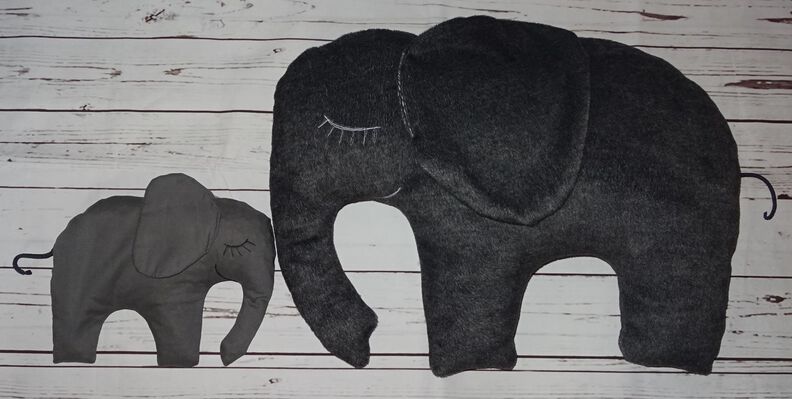 Elefant Kissen in 4 Größen nähen  image number 4