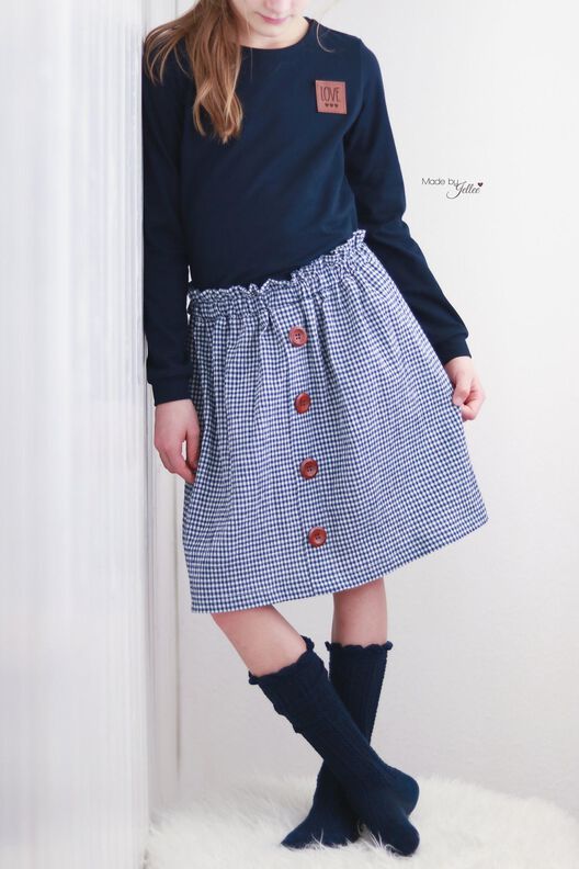 Back to School Kombi-Ebook - Button Shirt & Skirt Gr.86-164 image number 4