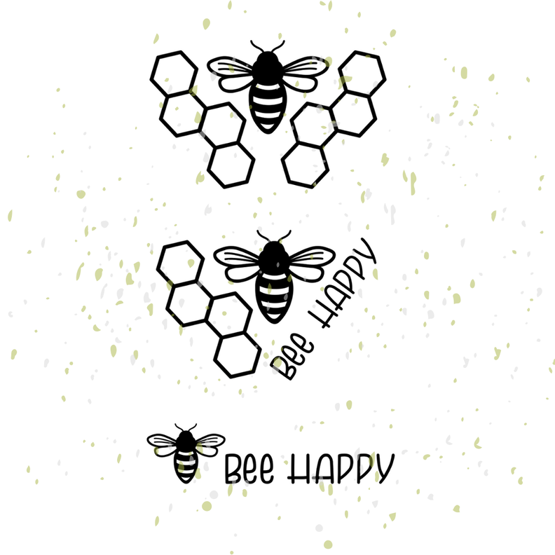 Biene bee happy Plotterdatei | DIY Hunger image number 2