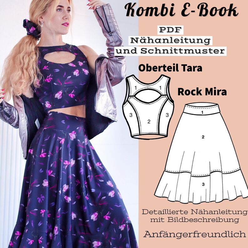 Kombi E-Book Tara +Mira Nähanleitung und Schnittmuster XS-XL image number 2