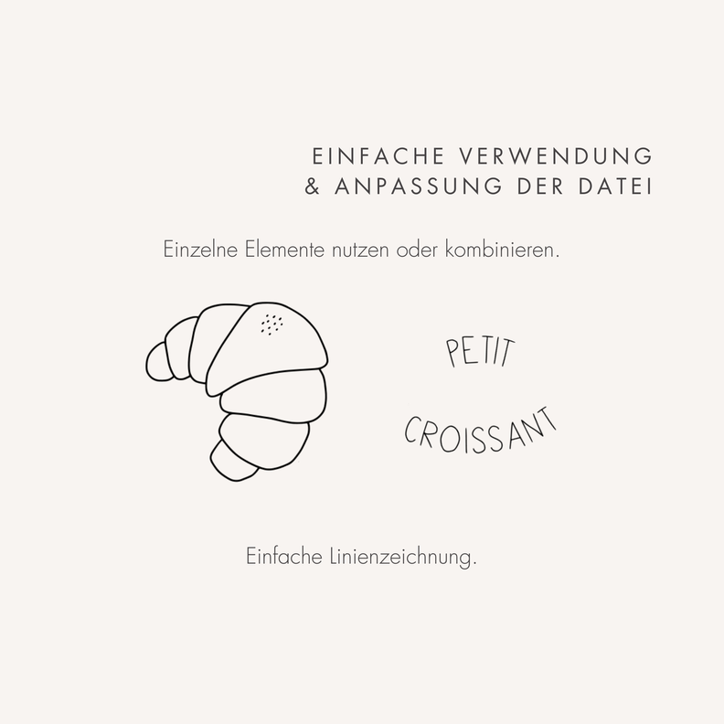 Plotter- und Laserdatei "PETIT CROISSANT" image number 3