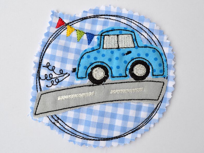 Stickdatei DOODLE Auto und Feuerwehr für den 10x10cm Rahmen image number 1