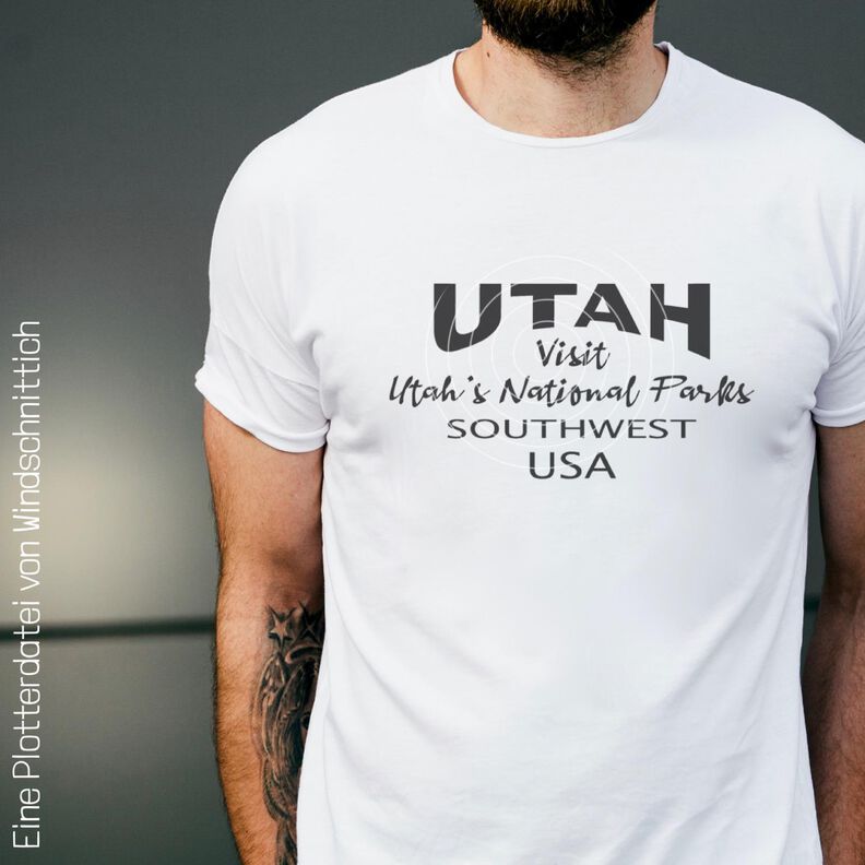 Plotterdatei - Utah USA - SVG, DXF, PNG image number 2