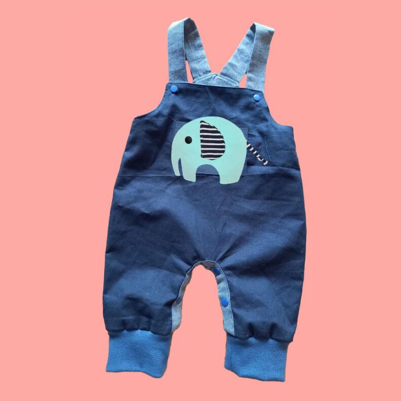 Baby Hose Latzhose Jeans Strampler GAGAH ♥ Gr. 56-98 image number 1