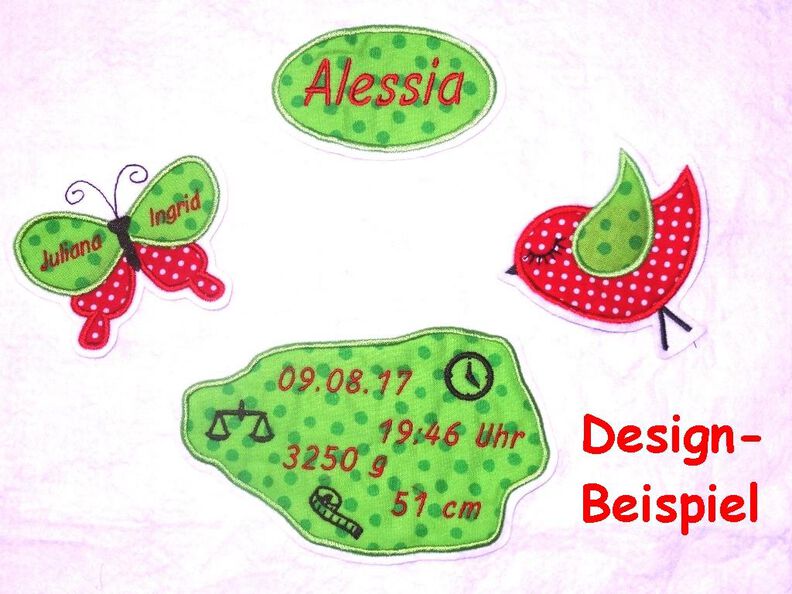 Stickdatei zur Geburt ♥ Baby 18 Dateien image number 2