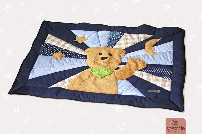 Babydecke "Bär" (Nähanleitung und Schnittmuster) image number 1