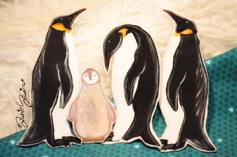 Kombi E-Book Applikationsvorlage Pinguinfamilie image number 3