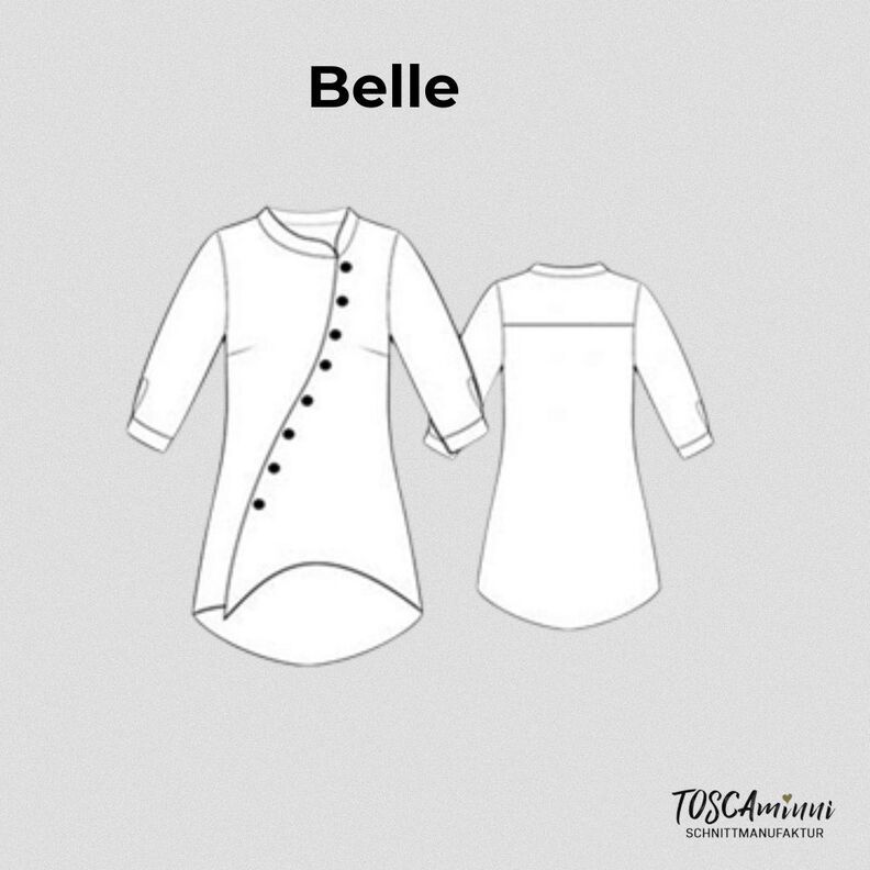 Bluse Belle Gr. 34-46 Schnittmuster - Longbluse image number 9
