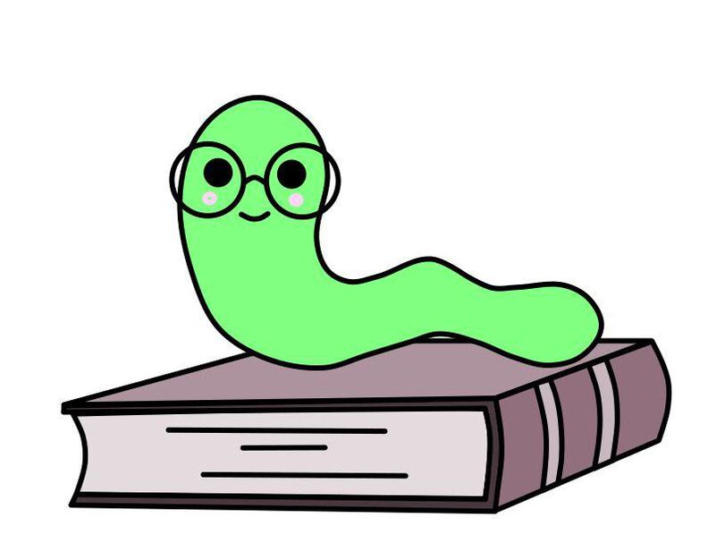 Bücherwurm Applikationsvorlage PDF image number 3