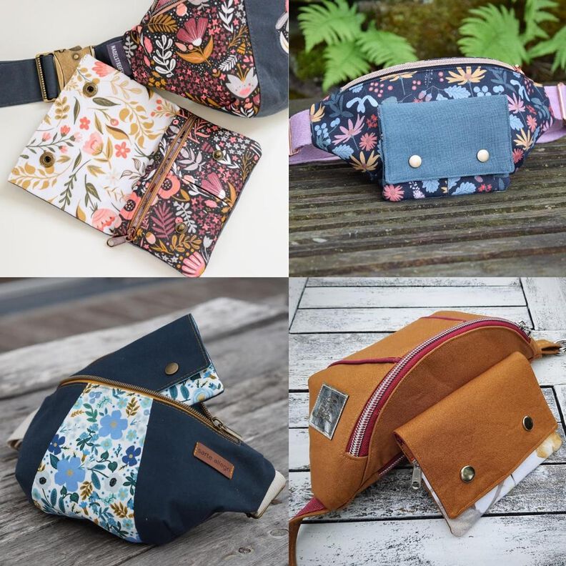 Bauchtasche Lana in 2 Größen + Geldbörse Rosa image number 9