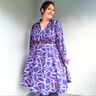 Kleid im 50er Stil mit weitem Rock und Kragen CALLA (34-58) thumbnail number 1